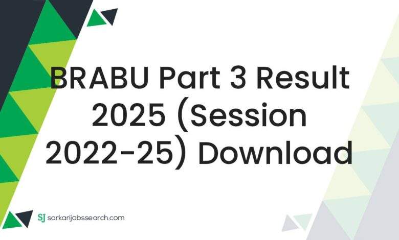 BRABU Part 3 Result 2025 (Session 2022-25) Download