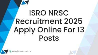 ISRO NRSC Recruitment 2025 Apply Online For 13 Posts