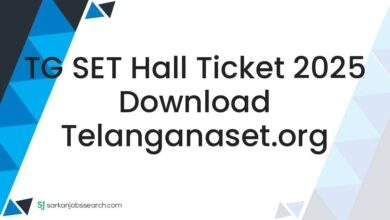 TG SET Hall Ticket 2025 Download telanganaset.org