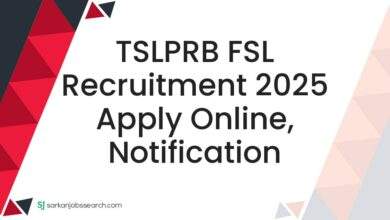 TSLPRB FSL Recruitment 2025 Apply Online, Notification