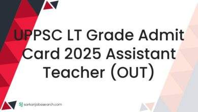 UPPSC LT Grade Admit Card 2025 Assistant Teacher (OUT)