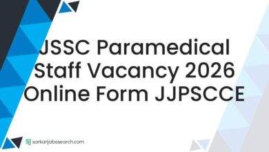 JSSC Paramedical Staff Vacancy 2026 Online Form JJPSCCE