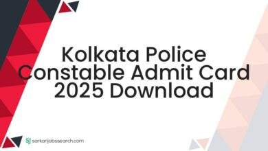 Kolkata Police Constable Admit Card 2025 Download 7 Kolkata Police Constable Admit Card 2025 Download