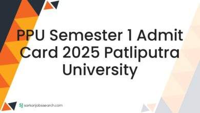 PPU Semester 1 Admit Card 2025 Patliputra University 7 PPU Semester 1 Admit Card 2025 Patliputra University