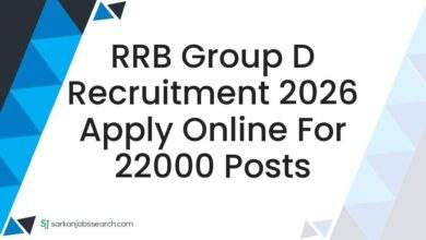 RRB Group D Recruitment 2026 Apply Online For 22000 Posts