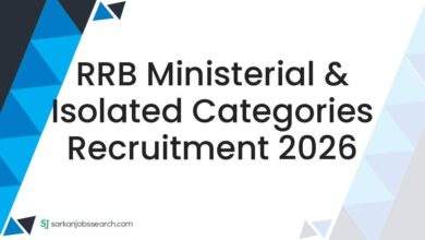 RRB Ministerial & Isolated Categories Recruitment 2026