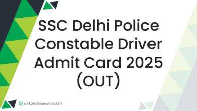 SSC Delhi Police Constable Driver Admit Card 2025 (OUT) 7 SSC Delhi Police Constable Driver Admit Card 2025 (OUT)