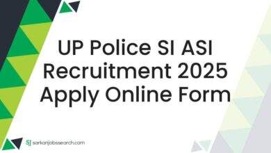 UP Police SI ASI Recruitment 2025 Apply Online Form