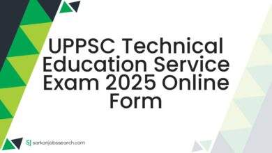 UPPSC Technical Education Service Exam 2025 Online Form