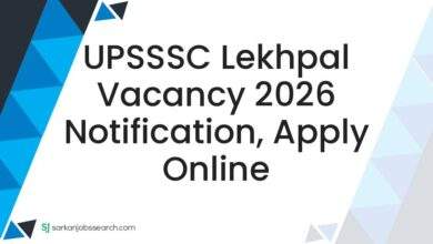 UPSSSC Lekhpal Vacancy 2026 Notification, Apply Online