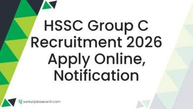 HSSC Group C Recruitment 2026 Apply Online, Notification
