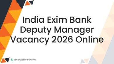 India Exim Bank Deputy Manager Vacancy 2026 Online