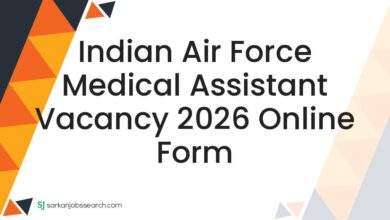 Indian Air Force Medical Assistant Vacancy 2026 Online Form