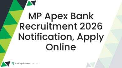 MP Apex Bank Recruitment 2026 Notification, Apply Online