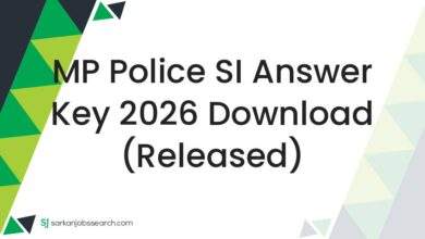 MP Police SI Answer Key 2026 Download (Released) 7 MP Police SI Answer Key 2026 Download (Released)