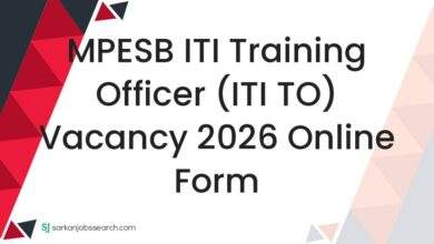 MPESB ITI Training Officer (ITI TO) Vacancy 2026 Online Form