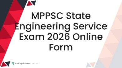 MPPSC State Engineering Service Exam 2026 Online Form