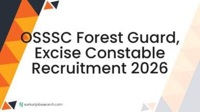 OSSSC Forest Guard, Excise Constable Recruitment 2026