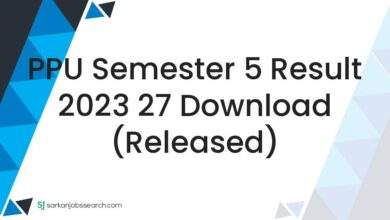 PPU Semester 5 Result 2023 27 Download (Released)