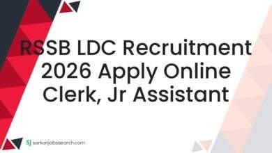 RSSB LDC Recruitment 2026 Apply Online Clerk, Jr Assistant