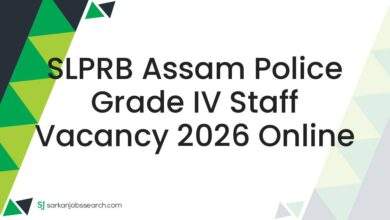 SLPRB Assam Police Grade IV Staff Vacancy 2026 Online