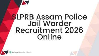 SLPRB Assam Police Jail Warder Recruitment 2026 Online