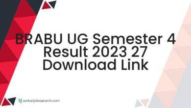 BRABU UG Semester 4 Result 2023 27 Download Link