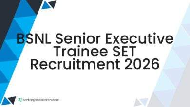 BSNL Senior Executive Trainee SET Recruitment 2026