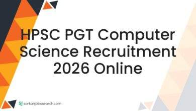 HPSC PGT Computer Science Recruitment 2026 Online