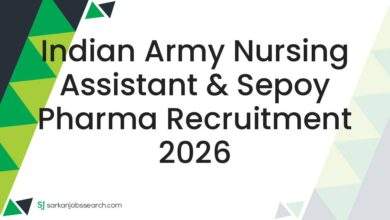 Indian Army Nursing Assistant & Sepoy Pharma Recruitment 2026