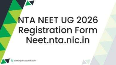 NTA NEET UG 2026 Registration Form neet.nta.nic.in