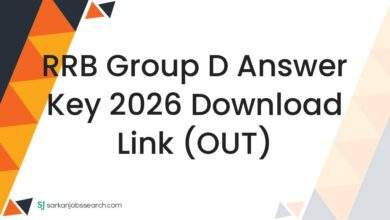 RRB Group D Answer Key 2026 Download Link (OUT)