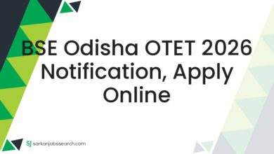 BSE Odisha OTET 2026 Notification, Apply Online