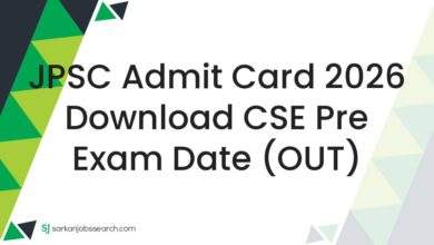 JPSC Admit Card 2026 Download CSE Pre Exam Date (OUT)