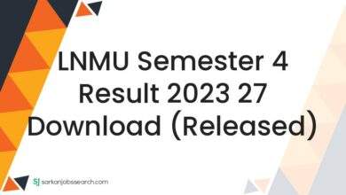 LNMU Semester 4 Result 2023 27 Download (Released)