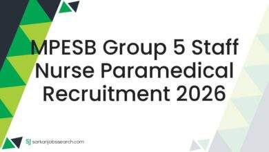 MPESB Group 5 Staff Nurse Paramedical Recruitment 2026
