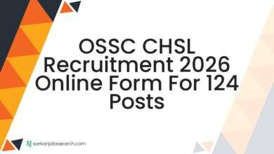 OSSC CHSL Recruitment 2026 Online Form For 124 Posts