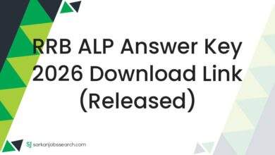 RRB ALP Answer Key 2026 Download Link (Released)