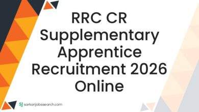 RRC CR Supplementary Apprentice Recruitment 2026 Online