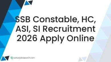 SSB Constable, HC, ASI, SI Recruitment 2026 Apply Online