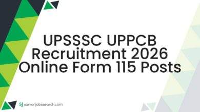 UPSSSC UPPCB Recruitment 2026 Online Form 115 Posts