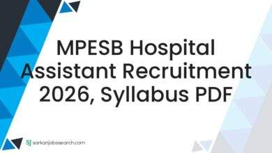 MPESB Hospital Assistant Recruitment 2026, Syllabus PDF