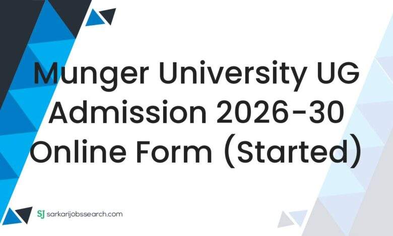 Munger University UG Admission 2026-30 Online Form (Started)