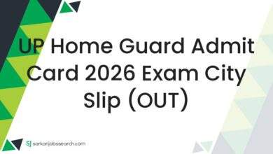UP Home Guard Admit Card 2026 Exam City Slip (OUT)