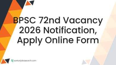 BPSC 72nd Vacancy 2026 Notification, Apply Online Form