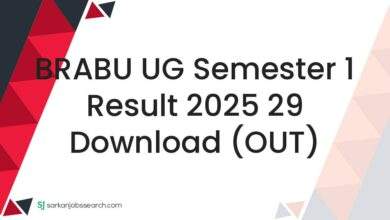 BRABU UG Semester 1 Result 2025 29 Download (OUT)
