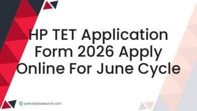 HP TET Application Form 2026 Apply Online For June Cycle