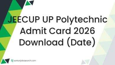 JEECUP UP Polytechnic Admit Card 2026 Download (Date)