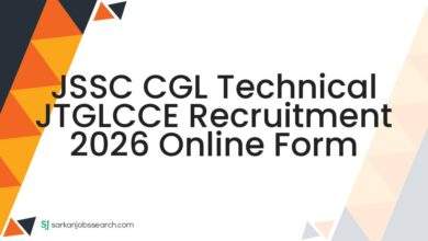 JSSC CGL Technical JTGLCCE Recruitment 2026 Online Form
