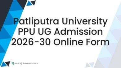 Patliputra University PPU UG Admission 2026-30 Online Form 7 Patliputra University PPU UG Admission 2026-30 Online Form